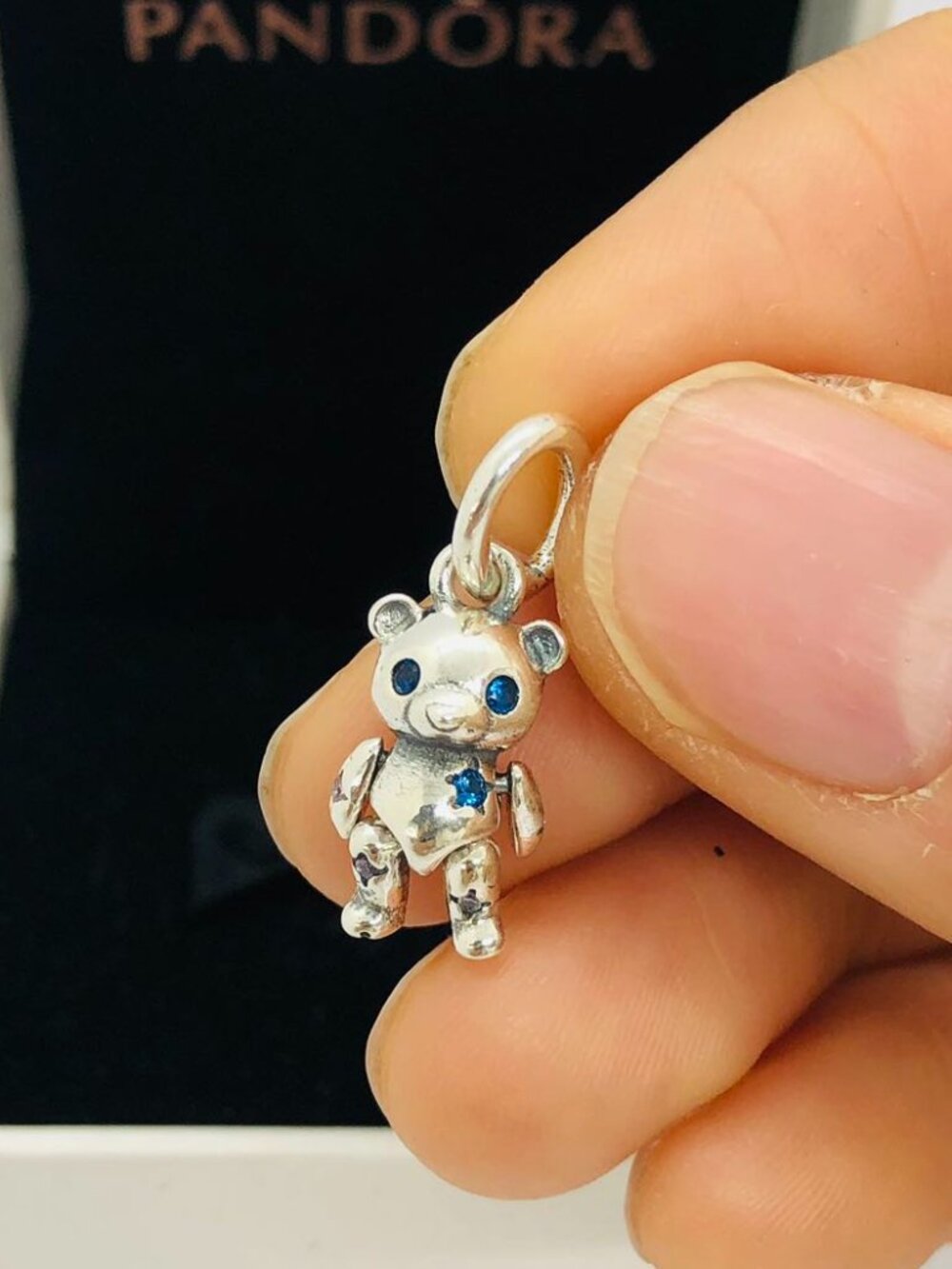 ✨🔥Pandora Movable Teddy Bear Dangle Charm